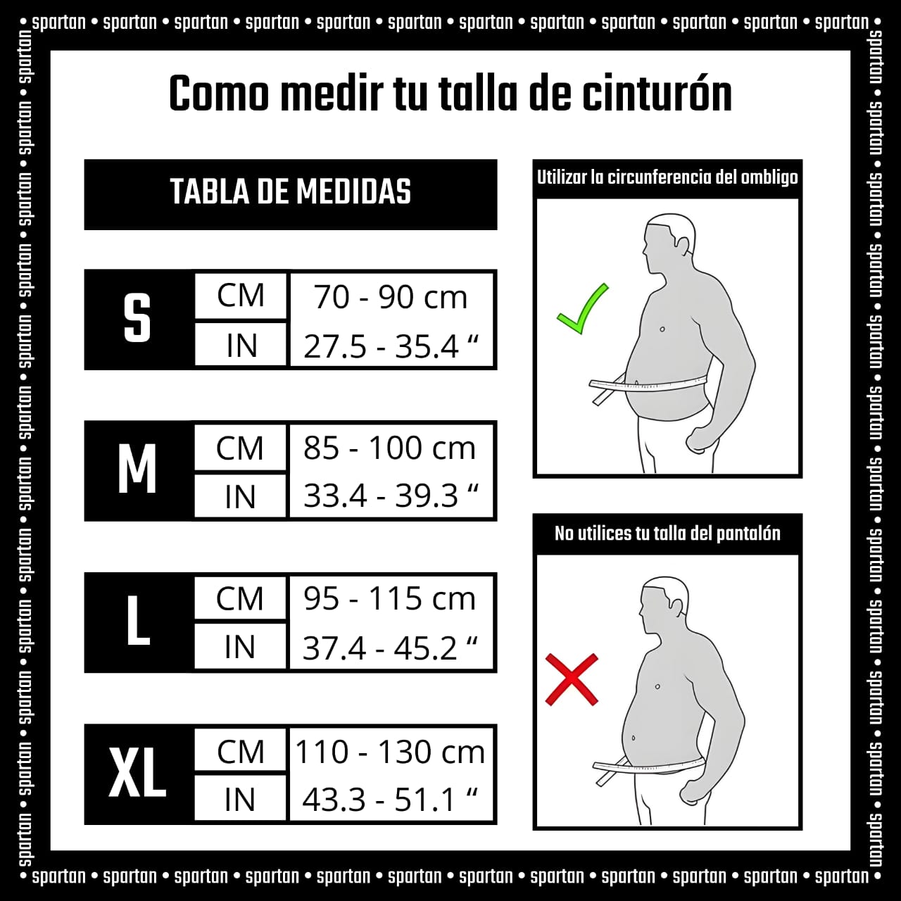 Cinturón Cuero 10mm | Negro